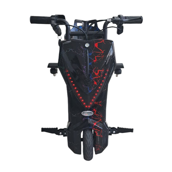 Tricicleta electrica drift Hausberg HB-KD05NG 8 inch motor 250-300W 3 viteze autonomie 10-15 km viteza 15 km/h negru