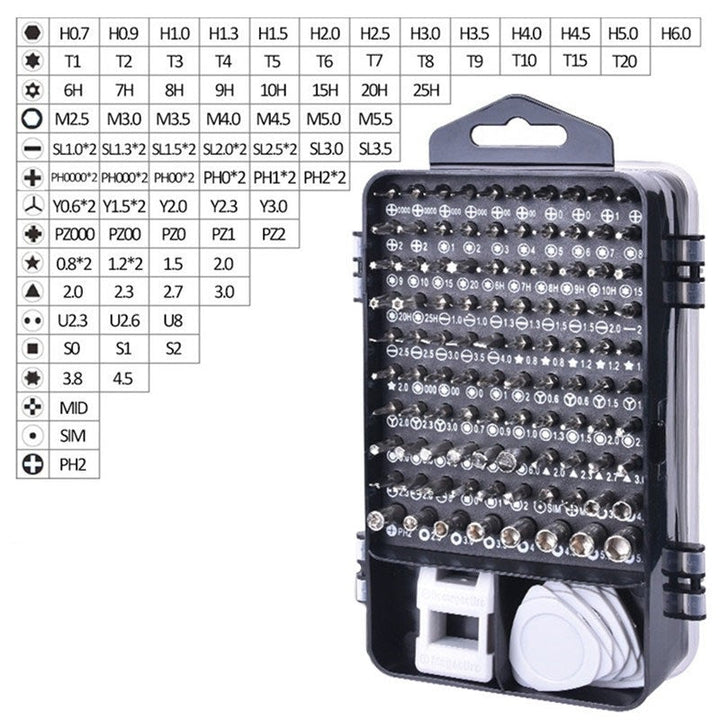 Trusa 115 unelte de precizie chei TORX capete interschimbabile - Unelte si Scule