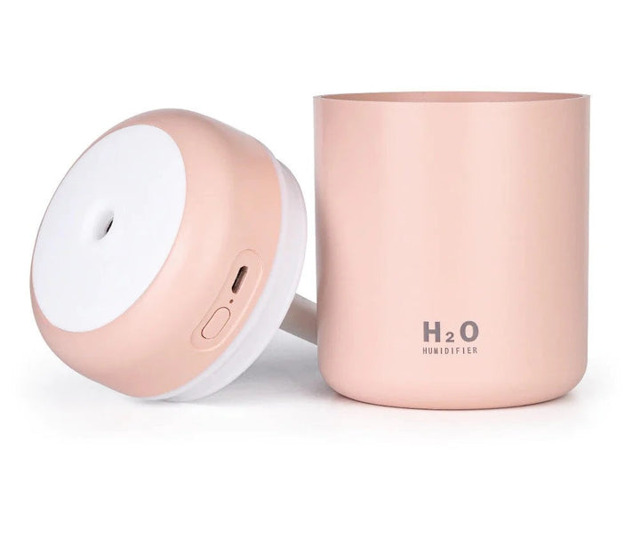 Umidificator de aer portabil cu difuzor aromaterapie si led - Articole Casa