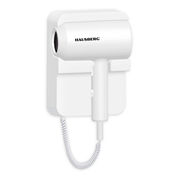 Uscator de par cu montaj pe perete HAUSBERG HB-260AB 1200W 2 trepte de viteza protectie supraincalzire accesorii