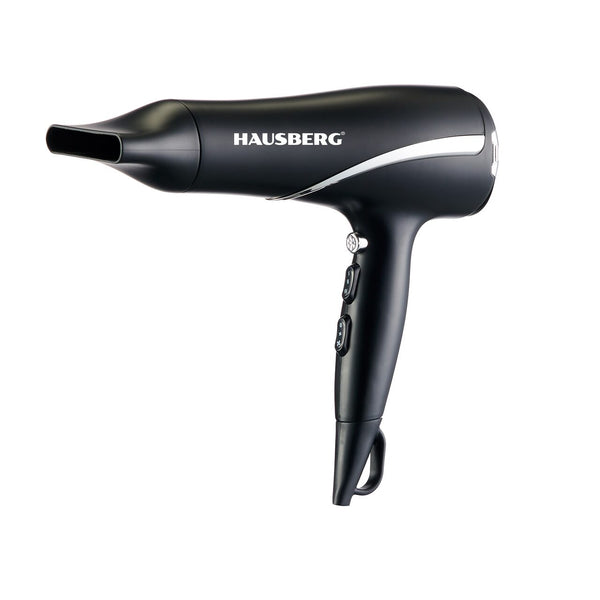 Uscator de par HAUSBERG HB-24NG 1800 W - 2200 W 2 viteze 3 setari temperatura functie uscare rapida negru