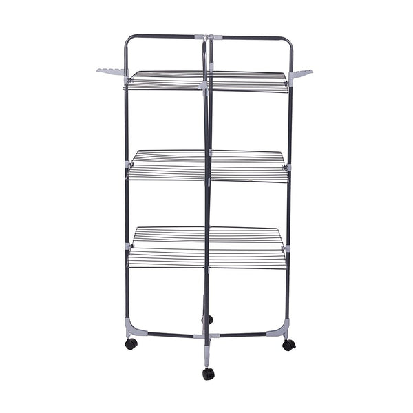 Uscator de rufe cu 3 nivele Ertone MN98U pliabil cu suport de umerase suporta 30 kg rufe Inox