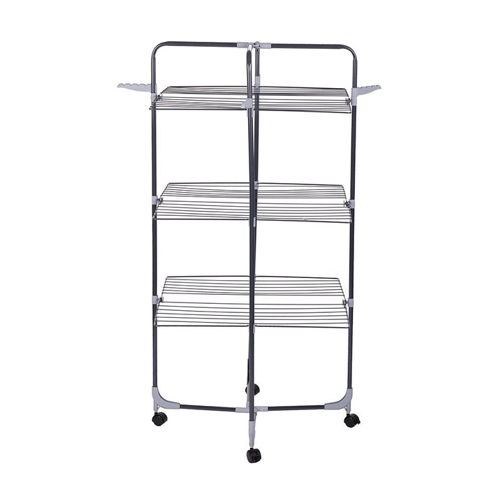 Uscator de rufe cu 3 nivele Ertone MN98U pliabil cu suport de umerase suporta 30 kg rufe Inox