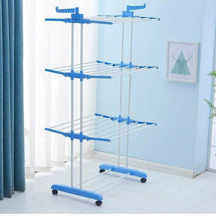 Uscator pentru rufe pe vertical cu 3 nivele de uscare Articole Casa