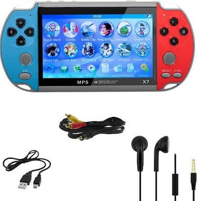 Consola retro portabilă cu ecran de 4.3 inch și jocuri pentru copii