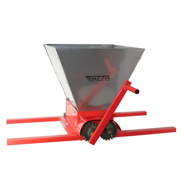 Zdrobitor de struguri Tatta TZ-1801IN capacitate maruntire 300 kg/h cuva 25 l Inox Rosu